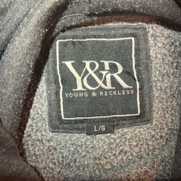 Reckless large street hoodie, Grey - Picture 4 of 6